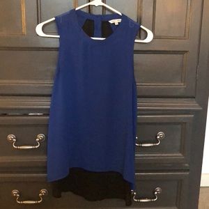 Black and blue tank